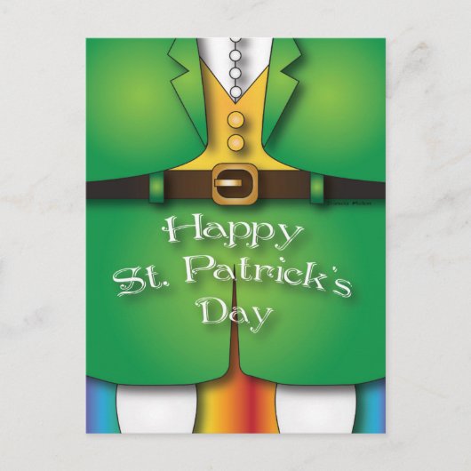 St. Patrick's Day Postcard Postkarte (Vorderseite)