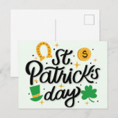 St Patricks Day Postcard Postkarte (Vorne/Hinten)