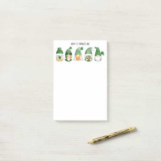 St. Patrick's Day Postit Notes Post-it Klebezettel (Auf Schreibtisch)