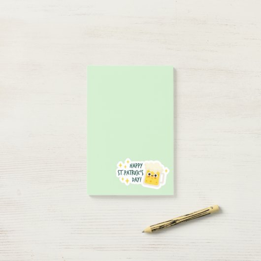 St. Patrick's Day Postit Notes Post-it Klebezettel (Auf Schreibtisch)
