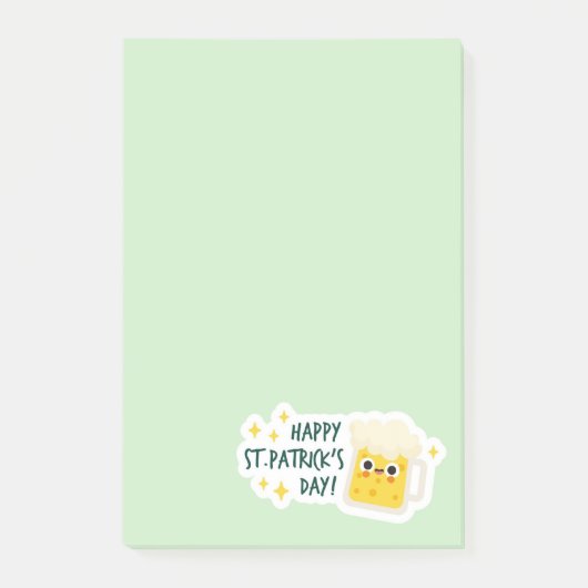 St. Patrick's Day Postit Notes Post-it Klebezettel (Vorderseite)