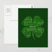 St. Patrick's Day Postkarte (Vorne/Hinten)