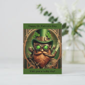 St. Patrick's Day Postkarte (Stehend Vorderseite)