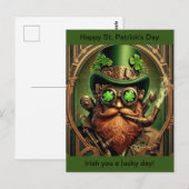 St. Patrick's Day Postkarte (Vorne/Hinten)