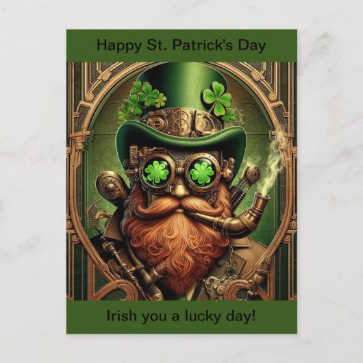 St. Patrick's Day Postkarte (Vorderseite)
