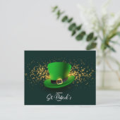 St. Patrick's Day Postkarte (Stehend Vorderseite)