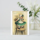 St. Patrick's Day Postkarte (Stehend Vorderseite)