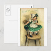 St. Patrick's Day Postkarte (Vorne/Hinten)
