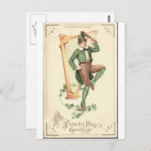St. Patrick's Day Postkarte (Vorne/Hinten)