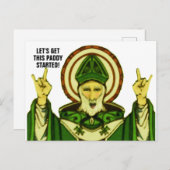 St. Patrick's Day Postkarte (Vorne/Hinten)
