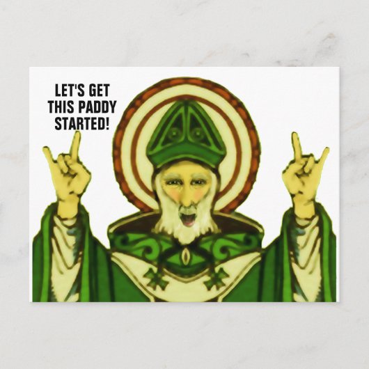 St. Patrick's Day Postkarte (Vorderseite)