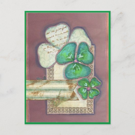 St. Patrick's Day Postkarte (Vorderseite)