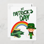 St. Patrick's Day Postkarte (Vorne/Hinten)