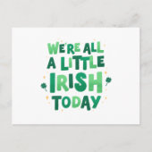 St. Patrick's Day Postkarte (Vorderseite)