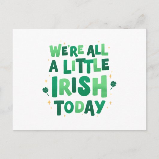 St. Patrick's Day Postkarte (Vorderseite)