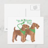 St. Patrick's Day Postkarte (Vorne/Hinten)