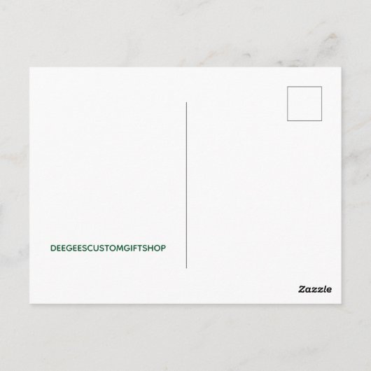 St. Patrick's Day Postkarte (Rückseite)