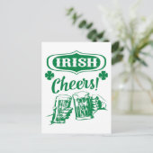 St. Patrick's Day Postkarte (Stehend Vorderseite)