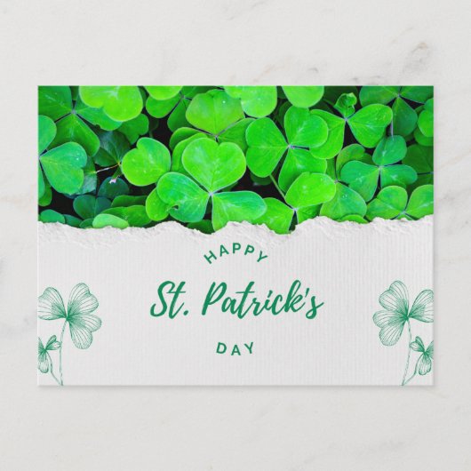 St Patricks Day Postkarte (Vorderseite)