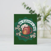 St. Patrick's Day Postkarte (Stehend Vorderseite)