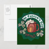St. Patrick's Day Postkarte (Vorne/Hinten)