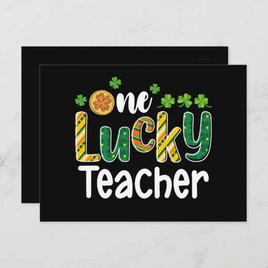 St Patrick's Day Postkarte (Vorne/Hinten)