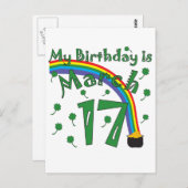 St. Patrick's Day Postkarte (Vorne/Hinten)