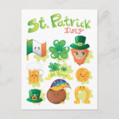St. Patrick's Day Postkarte (Vorderseite)