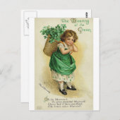 St. Patrick's Day Postkarte (Vorne/Hinten)
