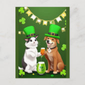 St. Patrick's Day Postkarte (Vorderseite)