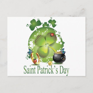 St. Patrick's Day Postkarte