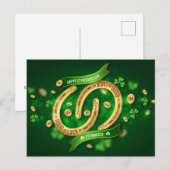 St. Patrick's Day Postkarte (Vorne/Hinten)