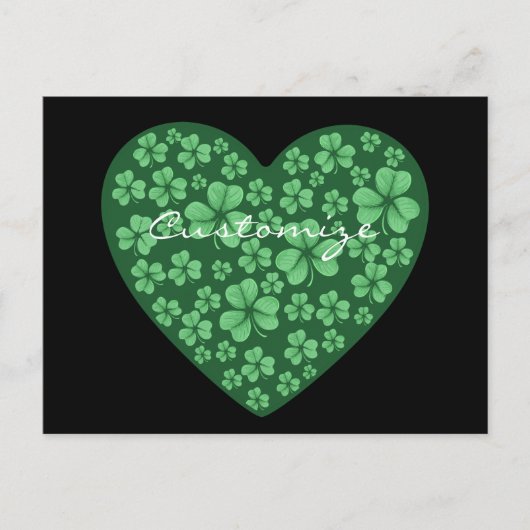 St. Patrick's Day Postkarte (Vorderseite)