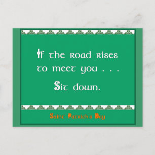 St. Patrick's Day Postkarte