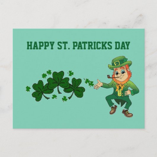 St. Patricks Day Postkarte (Vorderseite)