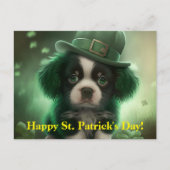 St Patrick's Day Postkarte mit einem Niedlichen We (Vorderseite)