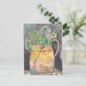 St. Patrick's Day Postkarten mit Kleeblatt-Motiven (Stehend Vorderseite)