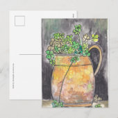 St. Patrick's Day Postkarten mit Kleeblatt-Motiven (Vorne/Hinten)