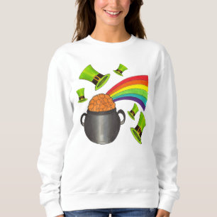 St. Patrick's Day Pot o Gold Rainbow Leprechaun Sweatshirt