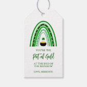 St. Patrick's Day Pot of Gold Boho Rainbow Geschenkanhänger (Vorderseite)