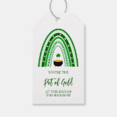 St. Patrick's Day Pot of Gold Boho Rainbow Logo Geschenkanhänger (Vorderseite)