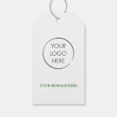 St. Patrick's Day Pot of Gold Boho Rainbow Logo Geschenkanhänger (Rückseite)