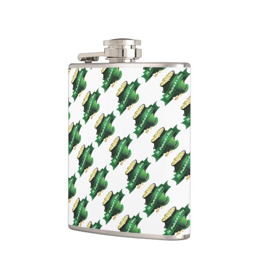 St. Patrick's Day Pot of Gold Flachmann (Links)