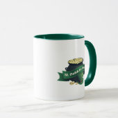 "St Patrick's Day Pot of Gold" Funny Irish Tasse (VorderseiteRechts)