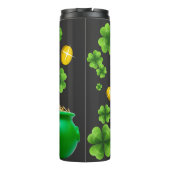 St Patricks Day Pot of Gold In Progress Tumbler Thermosbecher (Rückseite)