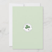 St Patricks Day Pot of Gold Lunch Einladung (Rückseite)