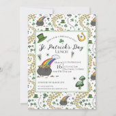 St Patricks Day Pot of Gold Lunch Einladung (Vorderseite)