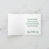 St. Patrick's Day Pot of Gold Rainbow Paper Cutout Karte (Innenseite)