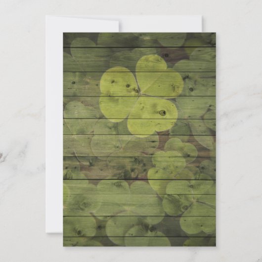 St. Patrick's Day Potluck St Pattys Day Party Einladung (Rückseite)