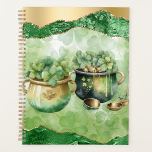St. Patrick's Day Pots of Gold Irish Clovers Planer